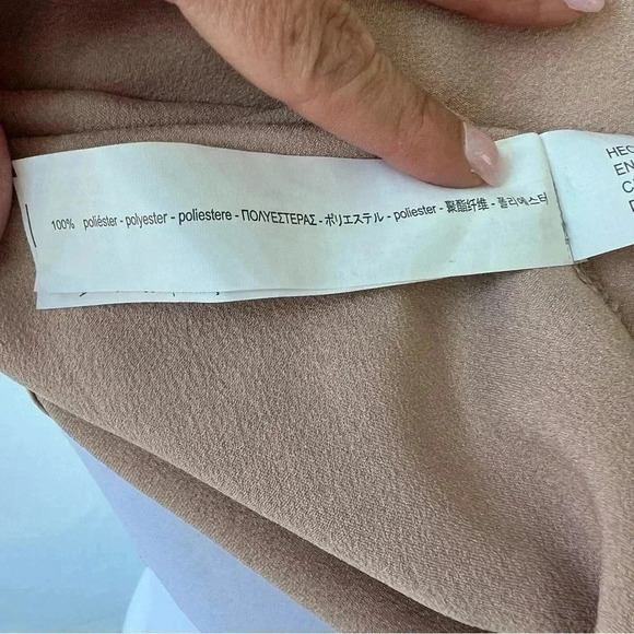 Zara Trafaluc Collection rose gold metallic dress with button detail. - Picture 15 of 16